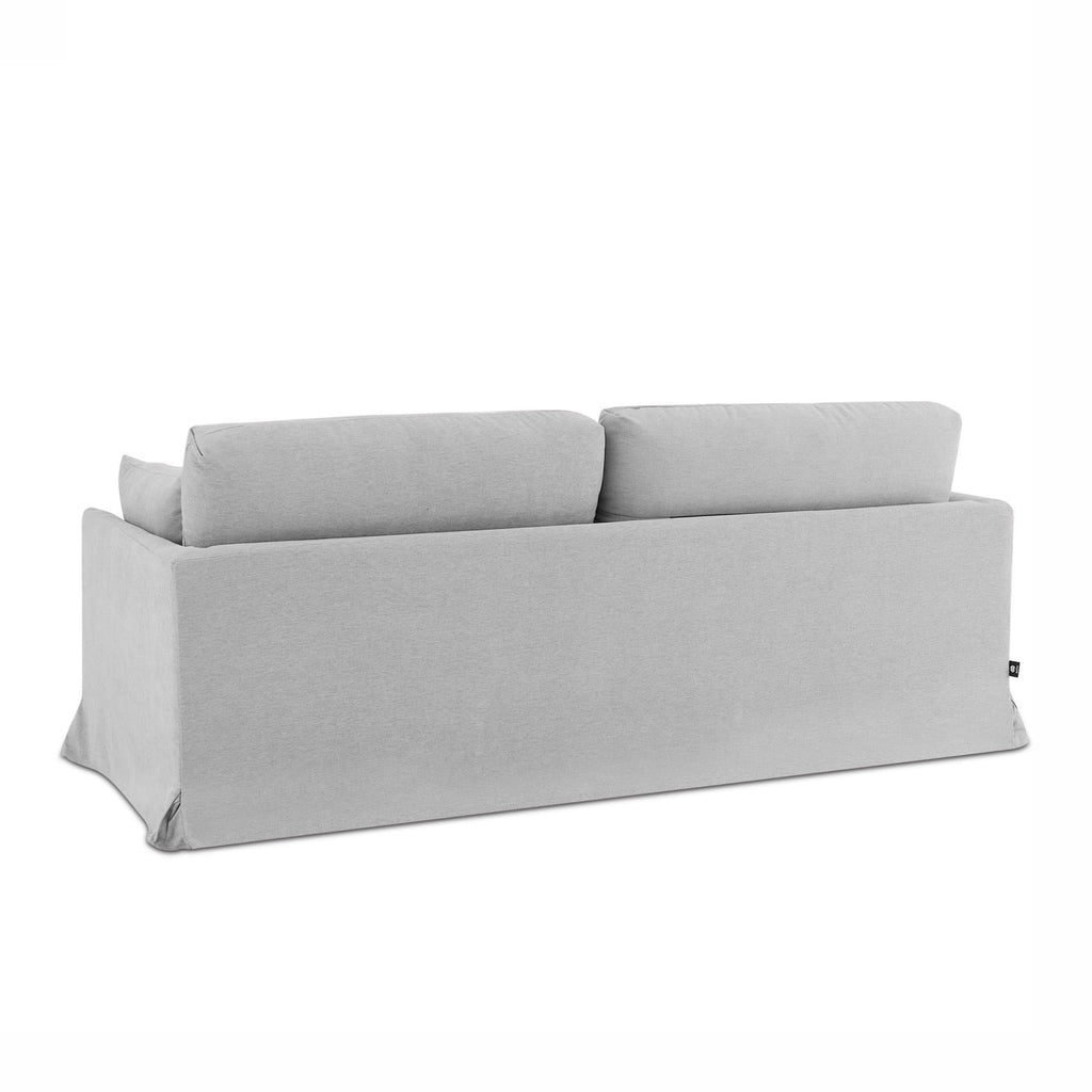 Jatoba - Canapé Droit Fixe 3 Places - Tissu Gris
