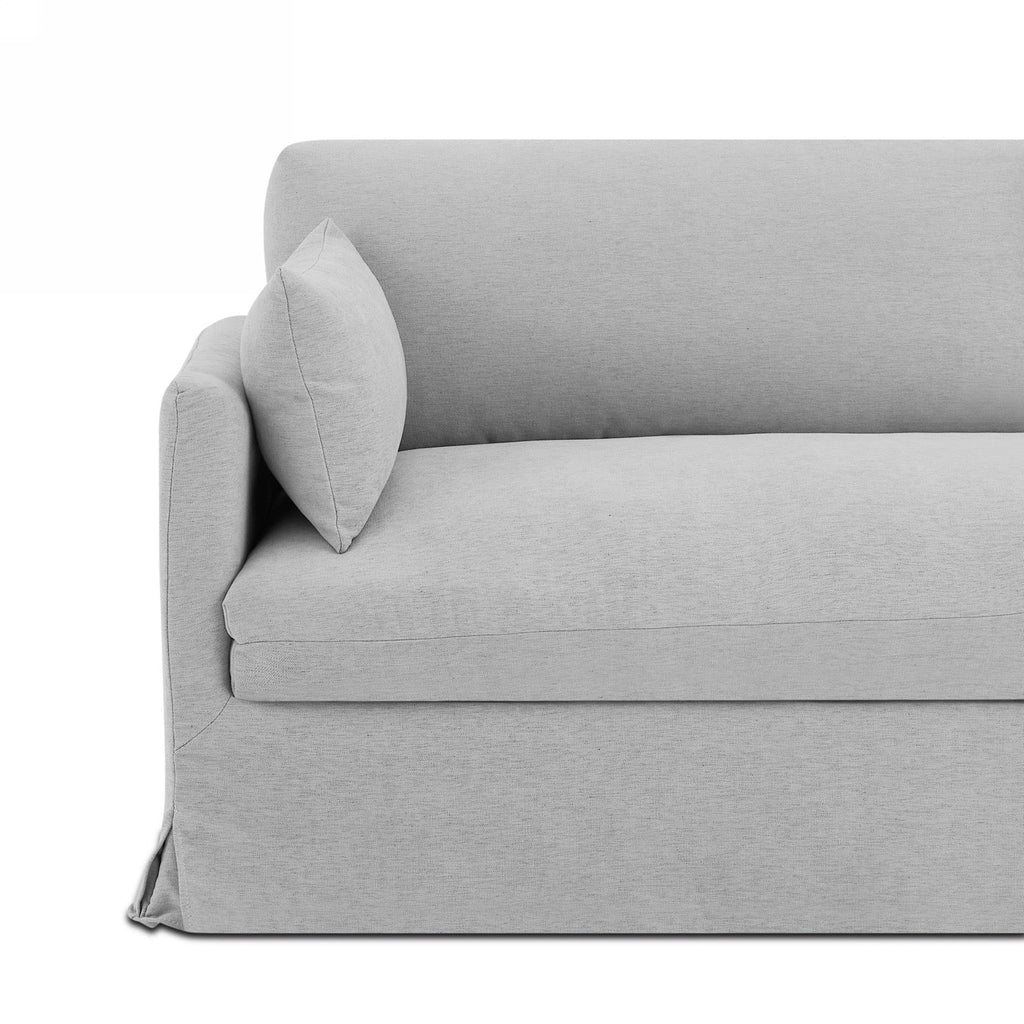 Jatoba - Canapé Droit Fixe 3 Places - Tissu Gris