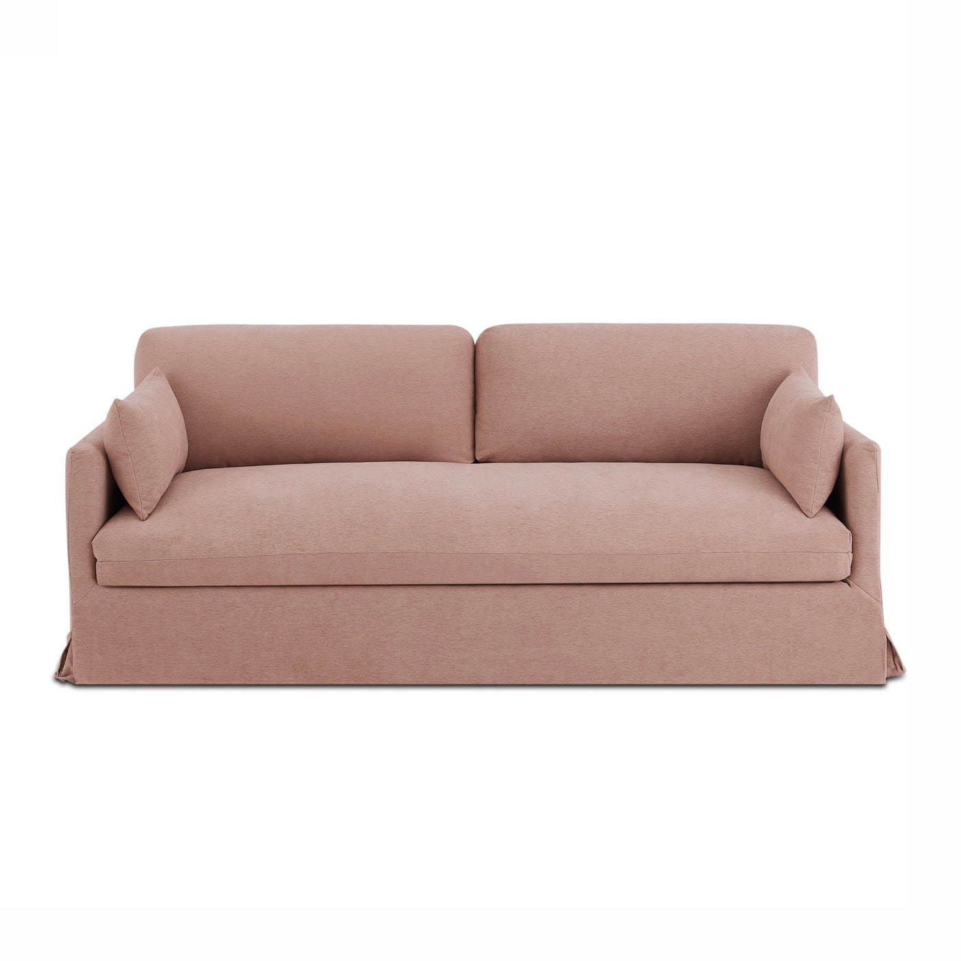 Jatoba - Canapé Droit Fixe 3 Places - Tissu Rose