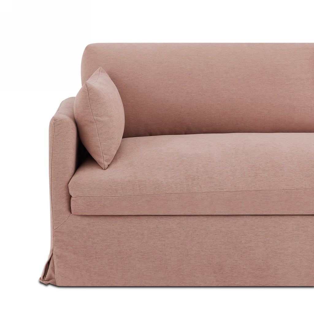 Jatoba - Canapé Droit Fixe 3 Places - Tissu Rose