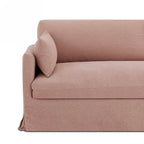 Jatoba - Canapé Droit Fixe 3 Places - Tissu Rose