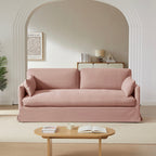 Jatoba - Canapé Droit Fixe 3 Places - Tissu Rose