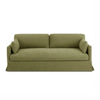Jatoba - Canapé Droit Fixe 3 Places - Tissu Vert