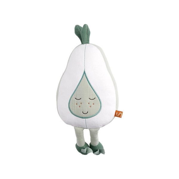 Doudou Poire En Coton Blanc
