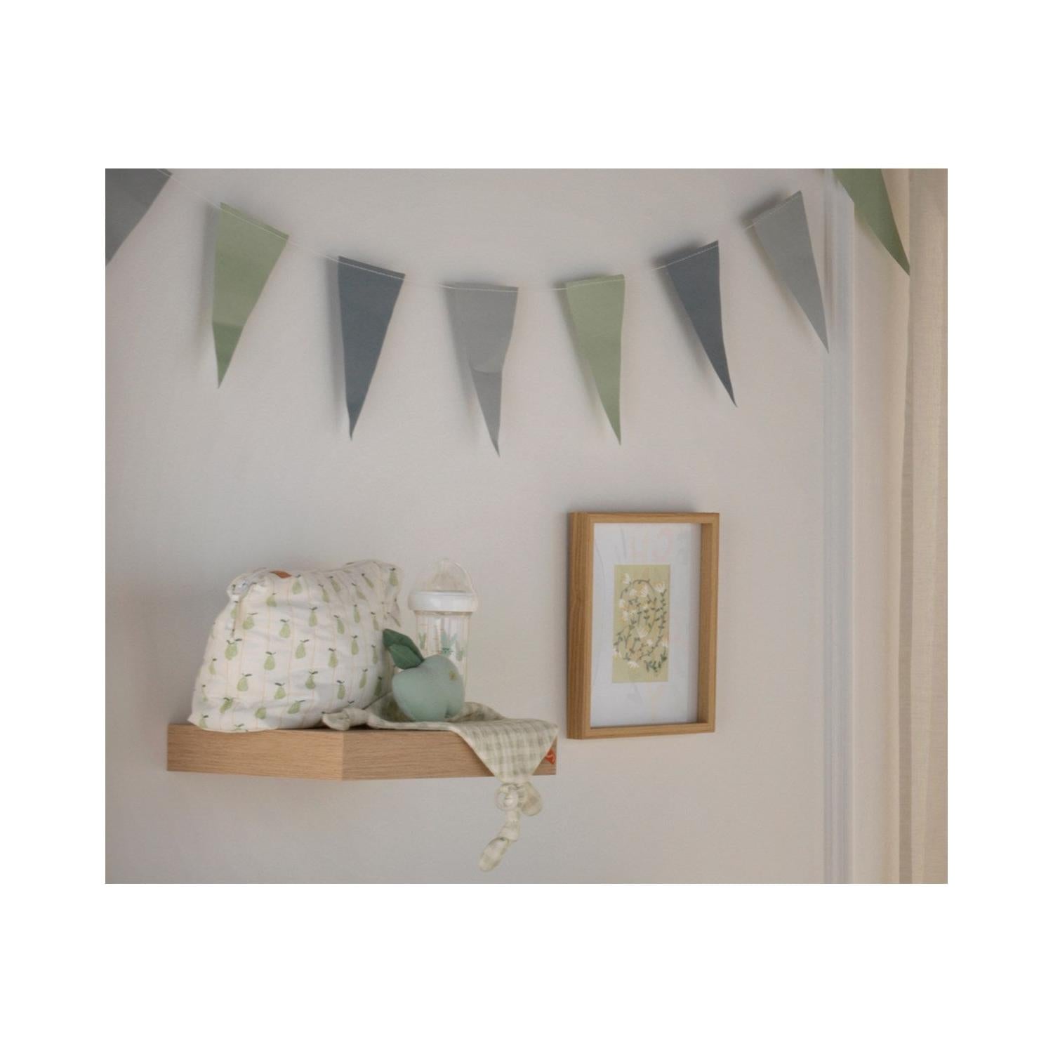 Doudou Mouchoir Pomme En Coton Vert