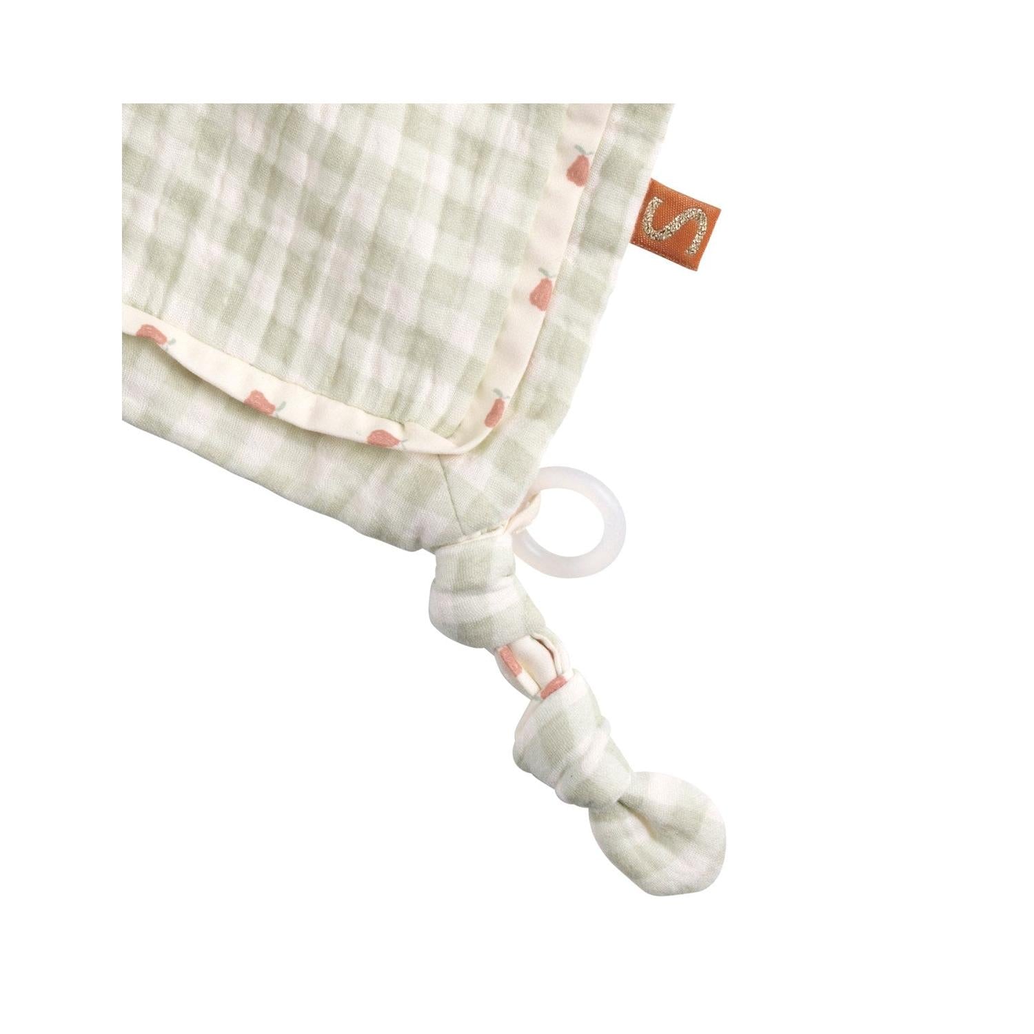 Doudou Mouchoir Jardinier En Coton Vert