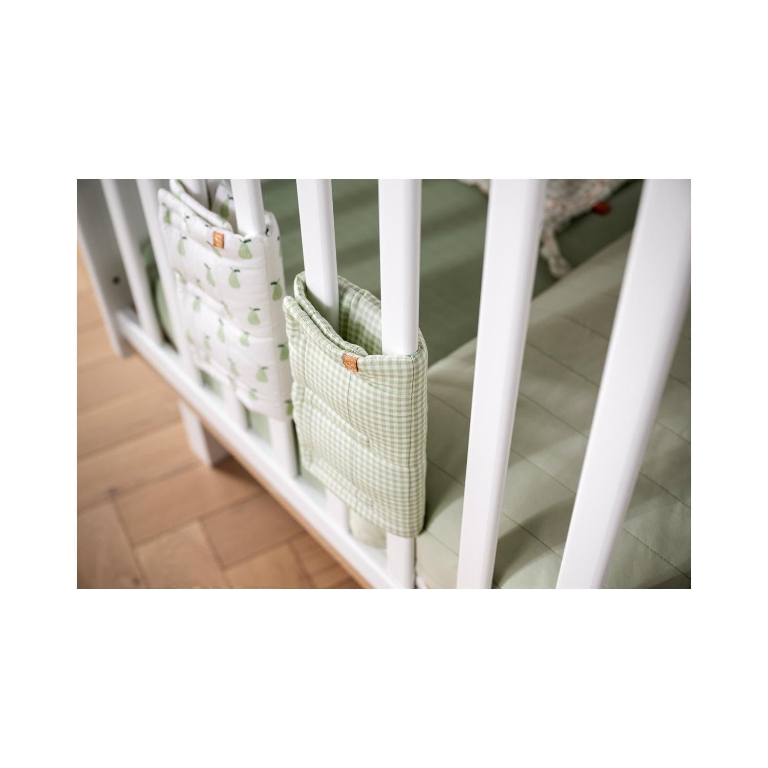 Protections De Barreaux De Lit Coton Vert Tilleul