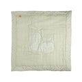 Grand Tapis 100X100 Cm En Lin Vert Tilleul
