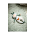 Grand Tapis 100X100 Cm En Lin Vert Tilleul