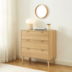 Jeanne - Commode 3 Tiroirs - Effet Chêne