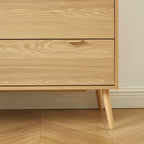Jeanne - Commode 3 Tiroirs - Effet Chêne