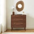 Jeanne - Commode 3 Tiroirs - Effet Noyer