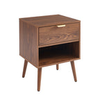 Jeanne - Lot De 2 Tables De Chevet - Effet Noyer