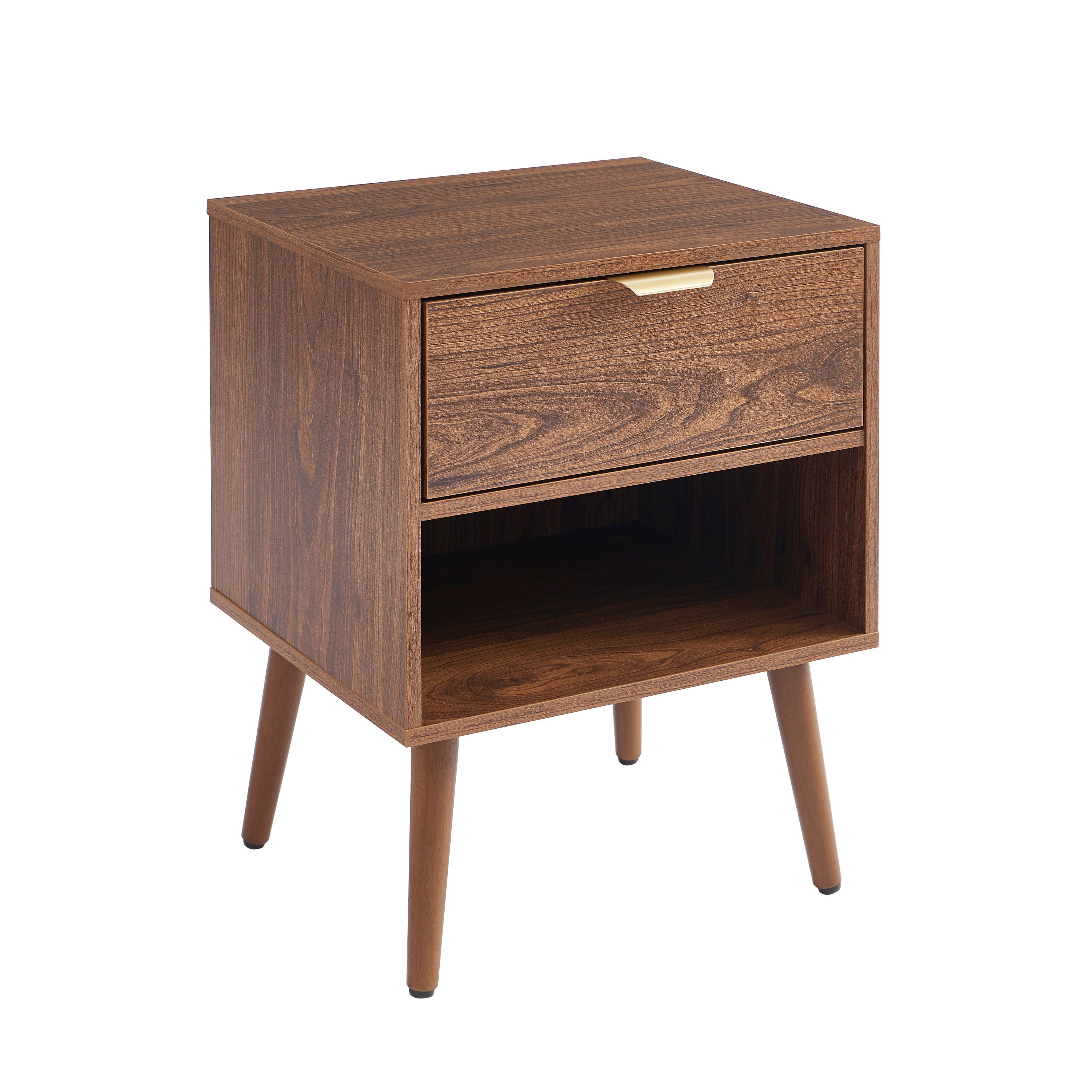 Jeanne - Lot De 2 Tables De Chevet - Effet Noyer