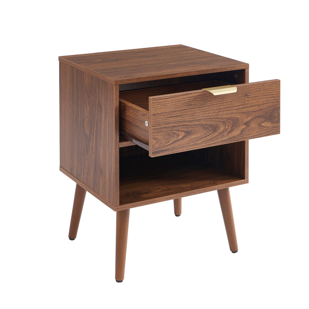 Jeanne - Lot De 2 Tables De Chevet - Effet Noyer