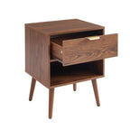Jeanne - Lot De 2 Tables De Chevet - Effet Noyer