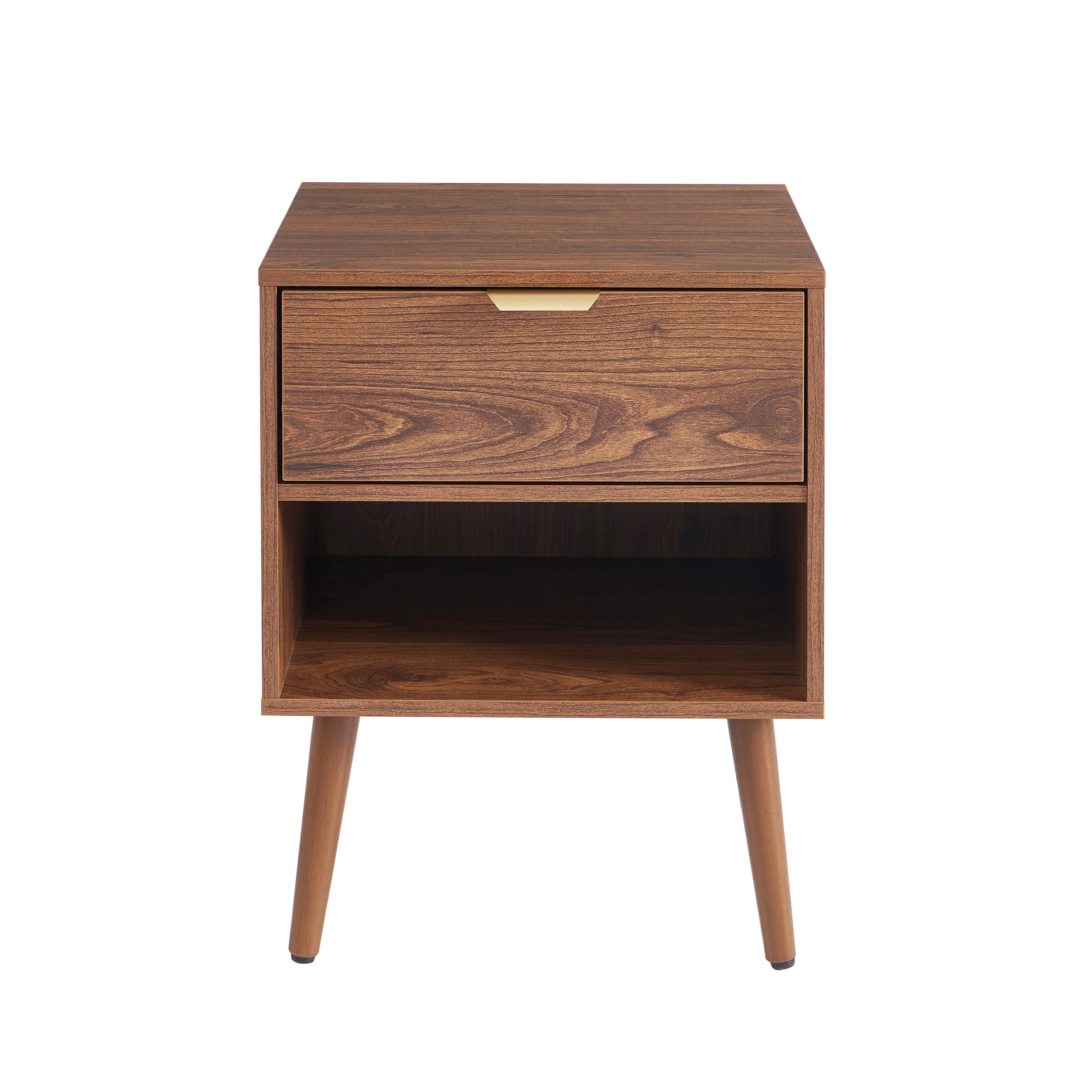 Jeanne - Lot De 2 Tables De Chevet - Effet Noyer