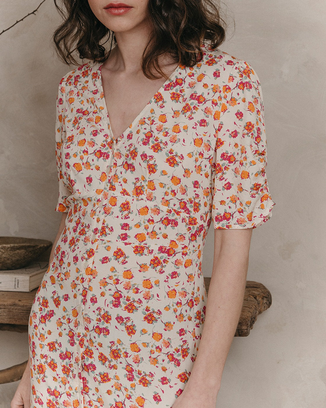 Robe Mi-Longue Jemmapes - Beige