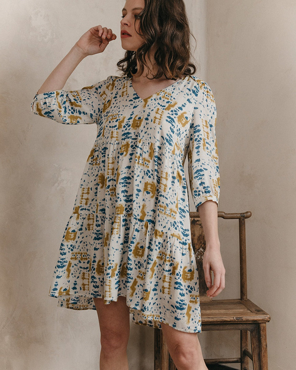 Robe Courte Jemma - Beige