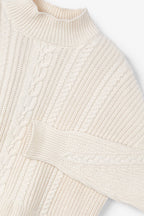 Pull Torsades Maille Écru