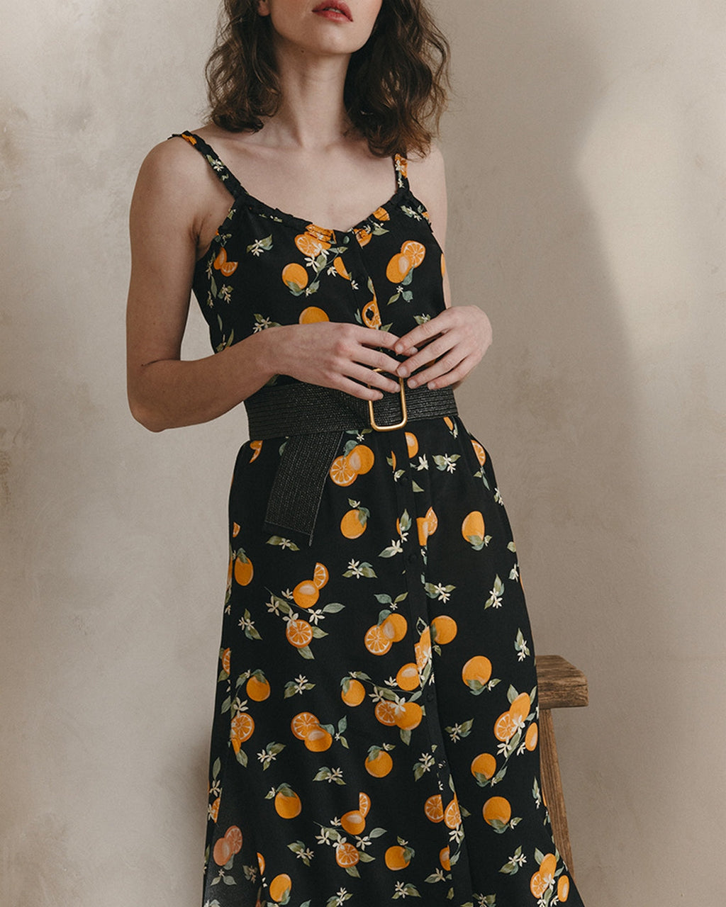 Robe Mi-Longue Jillian - Noir
