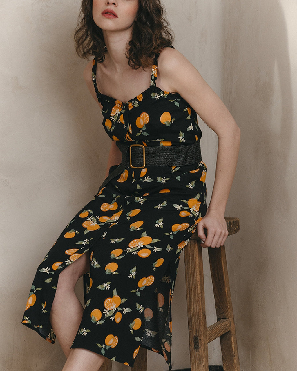 Robe Mi-Longue Jillian - Noir