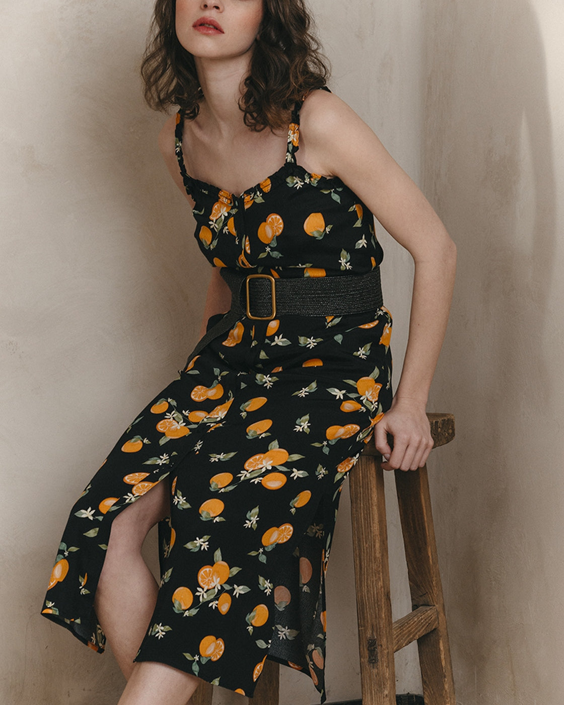 Robe Mi-Longue Jillian - Noir