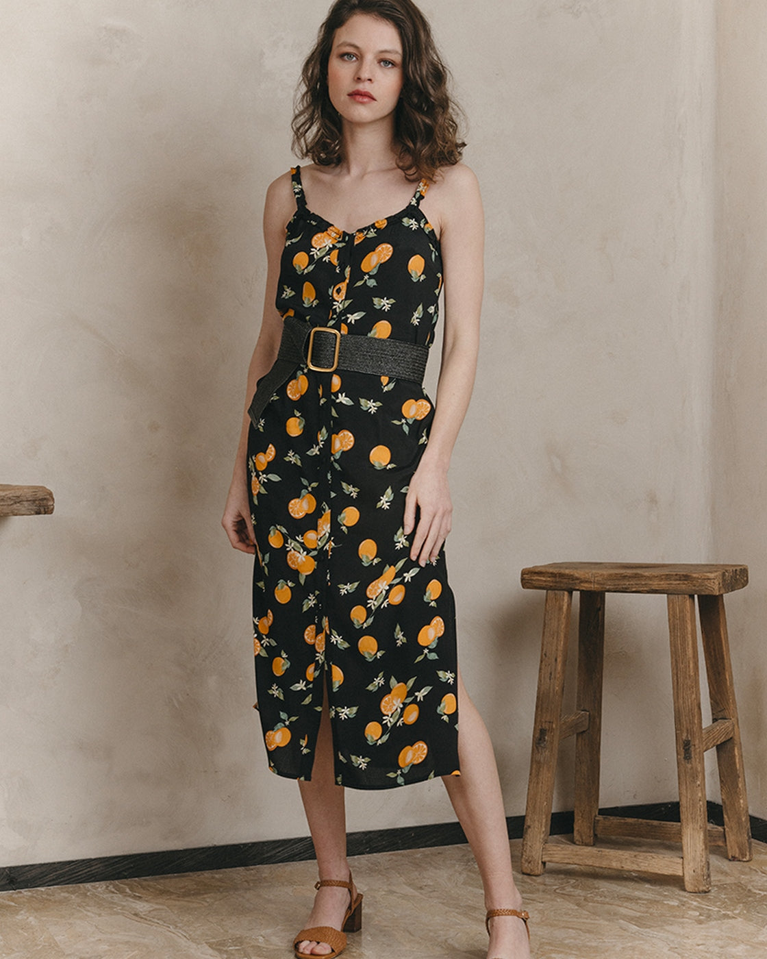 Robe Mi-Longue Jillian - Noir
