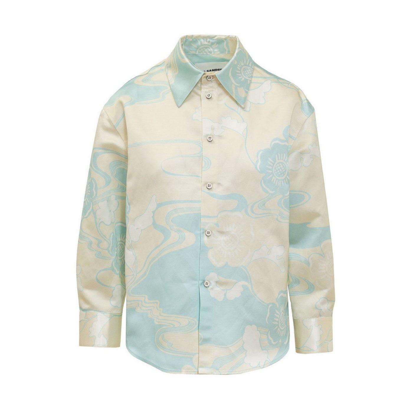 Chemise 08 - Blue Hydrangea - Femme