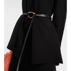 Ceinture Wide Belt With Brooch - Black - Femme