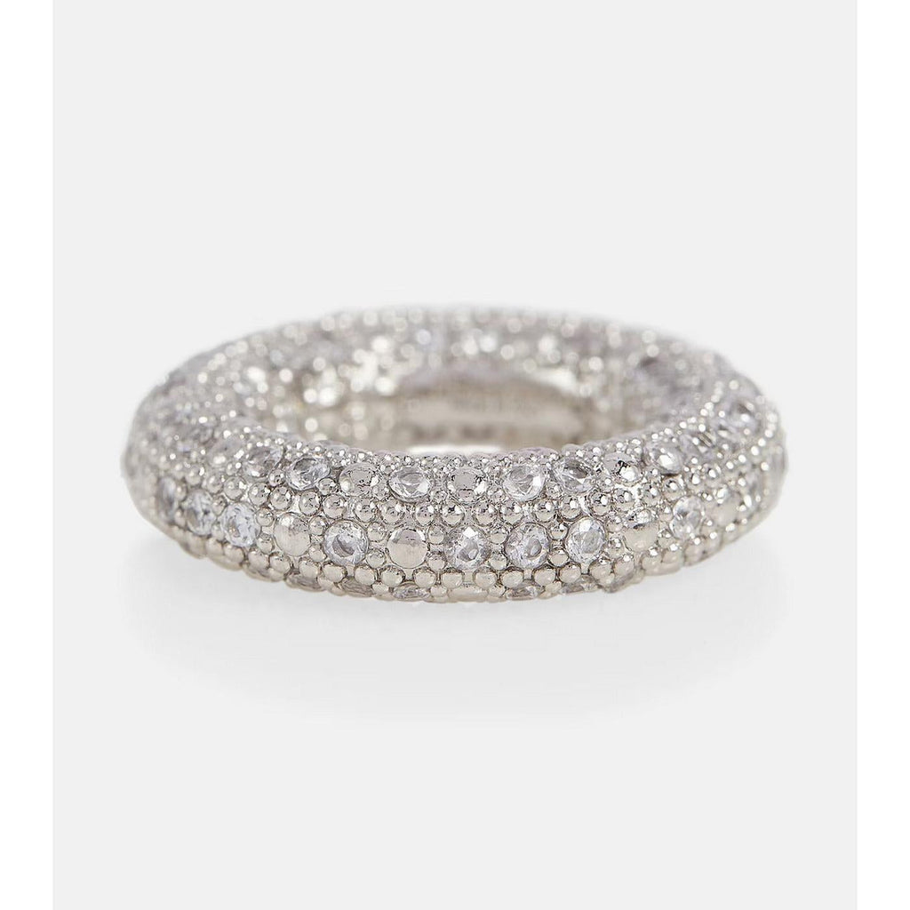 Bague Embrace Ring Charm 1 - Palladium+Crystal - Femme