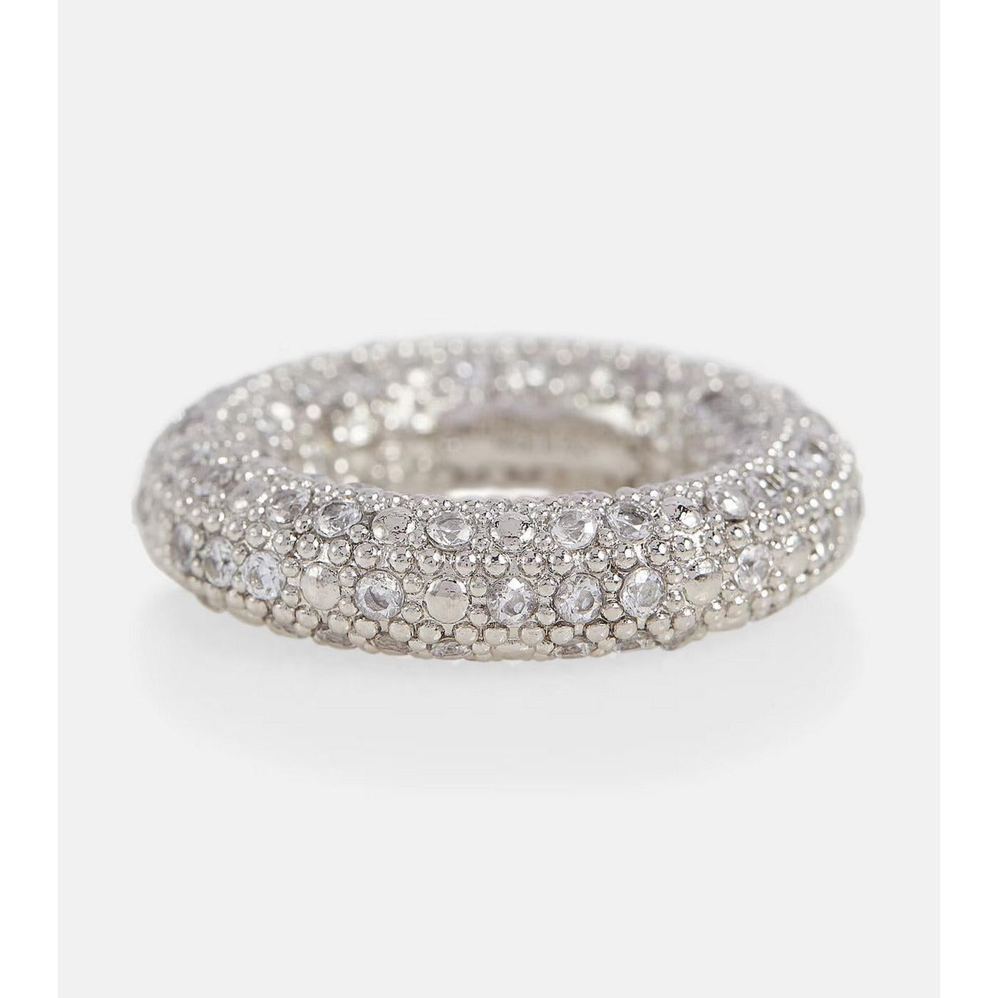 Bague Embrace Ring Charm 1 - Palladium+Crystal - Femme