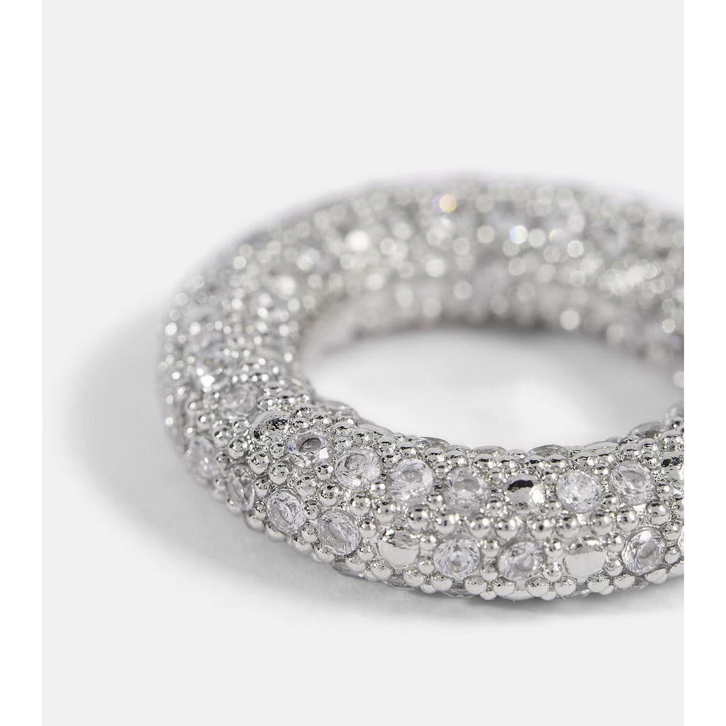 Bague Embrace Ring Charm 1 - Palladium+Crystal - Femme