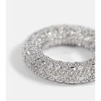 Bague Embrace Ring Charm 1 - Palladium+Crystal - Femme