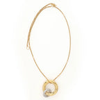 Collier Embrace Necklace 2 - Gold+Silver+Crystal - Femme