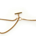 Collier Embrace Necklace 2 - Gold+Silver+Crystal - Femme