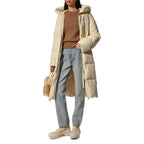 Doudoune Long Medium Fill Dow - Light Beige - Femme