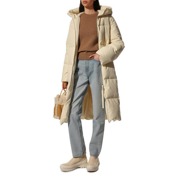 Doudoune Long Medium Fill Dow - Light Beige - Femme