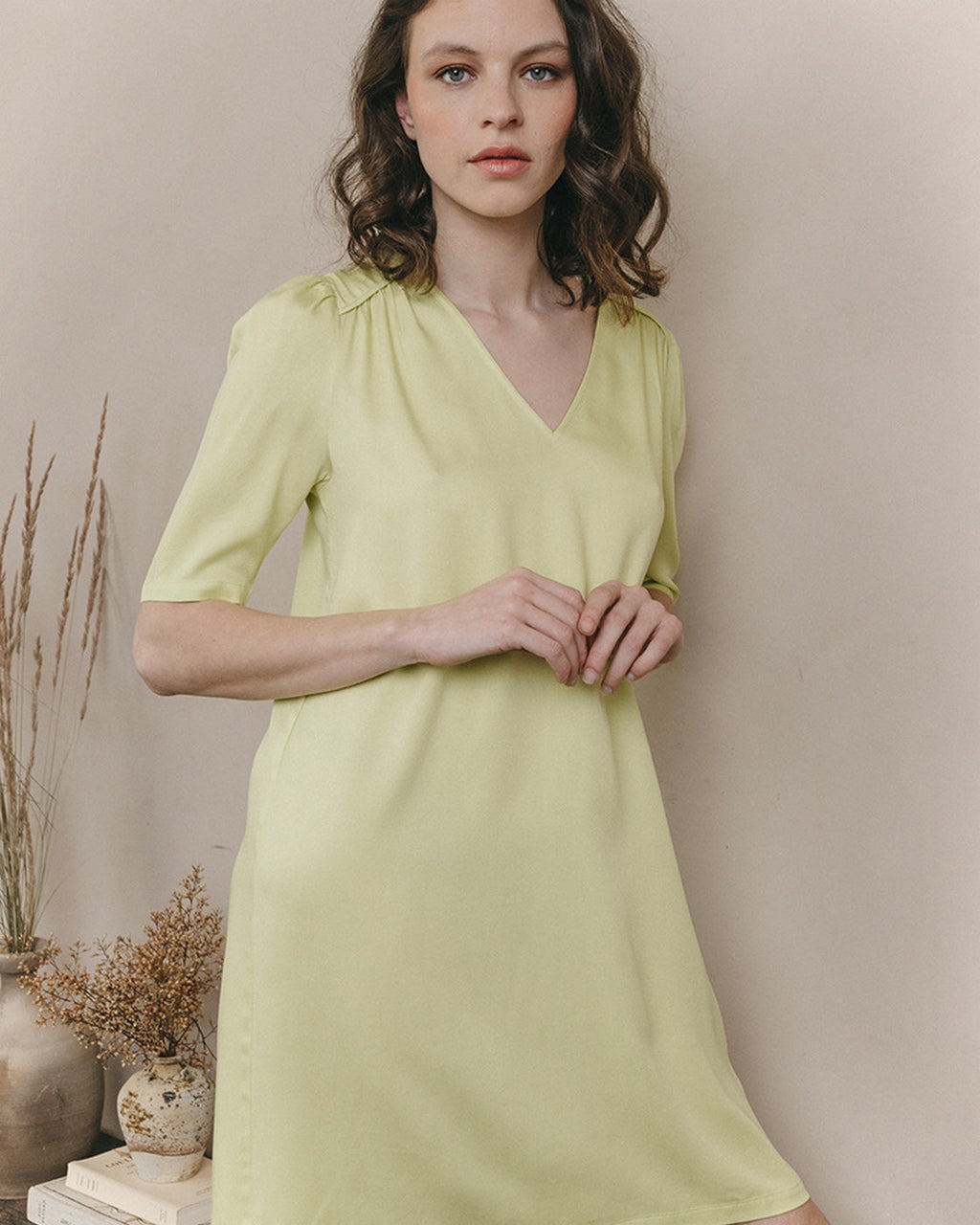 Robe Courte Jinette - Kiwi