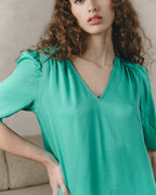 Robe Courte Jinette Vert