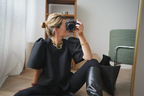Blouse Poudre- Full Black
