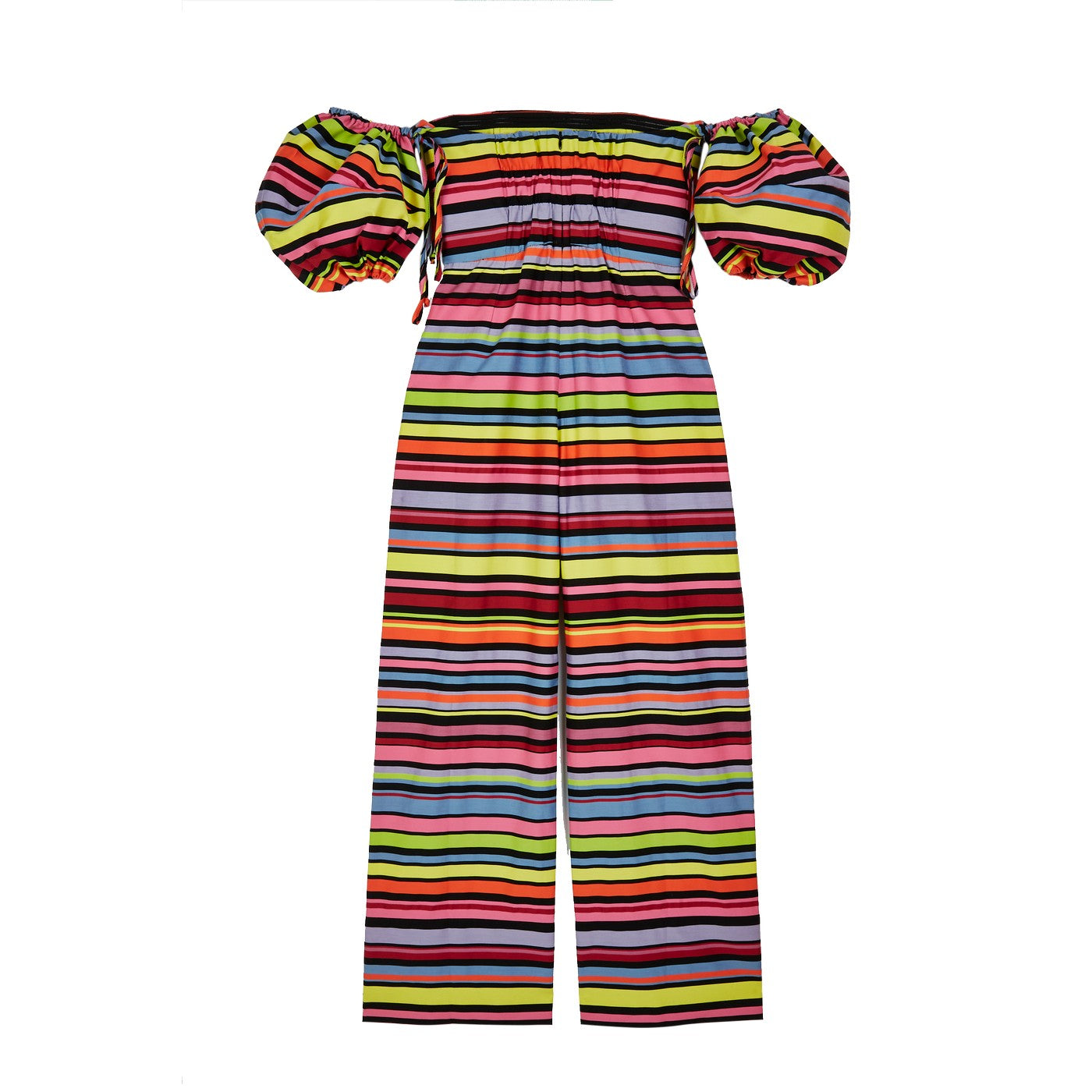 Combinaison Striped Off The Shoulder