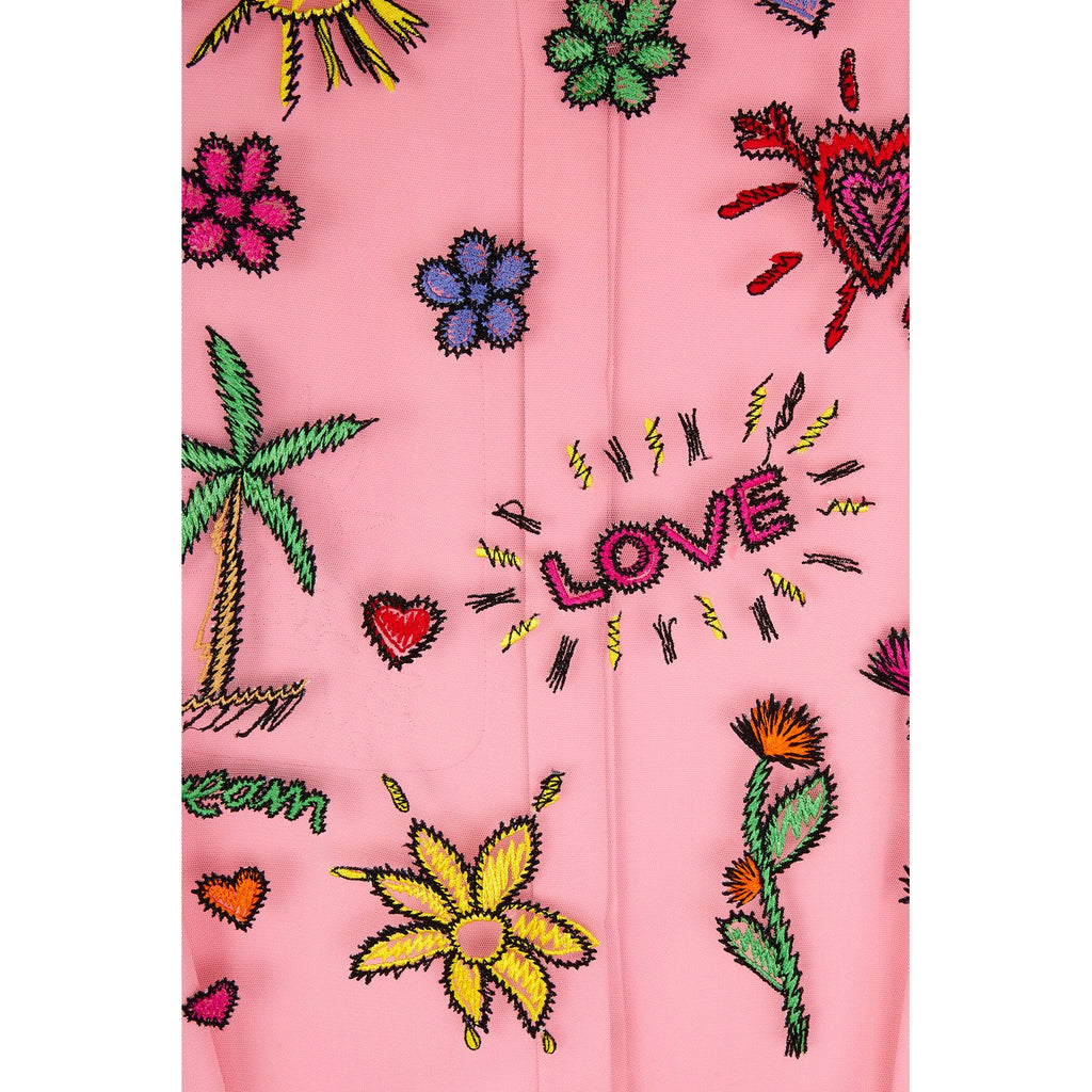 Combinaison Embroidered Mesh Back