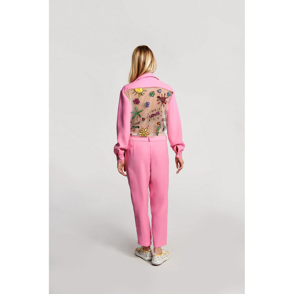 Combinaison Embroidered Mesh Back