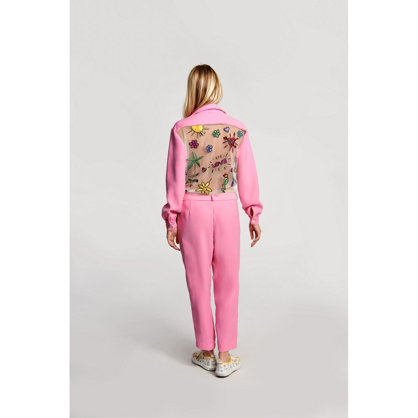 Combinaison Embroidered Mesh Back