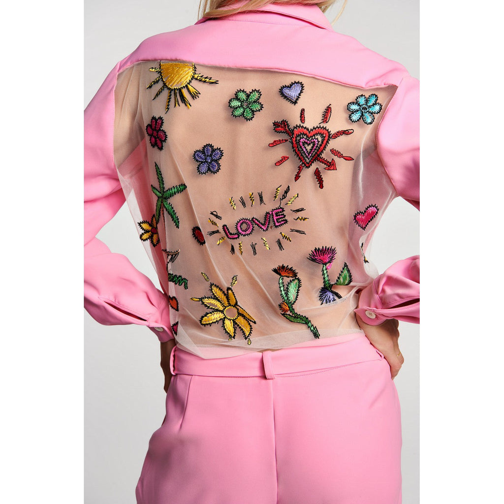 Combinaison Embroidered Mesh Back