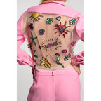 Combinaison Embroidered Mesh Back