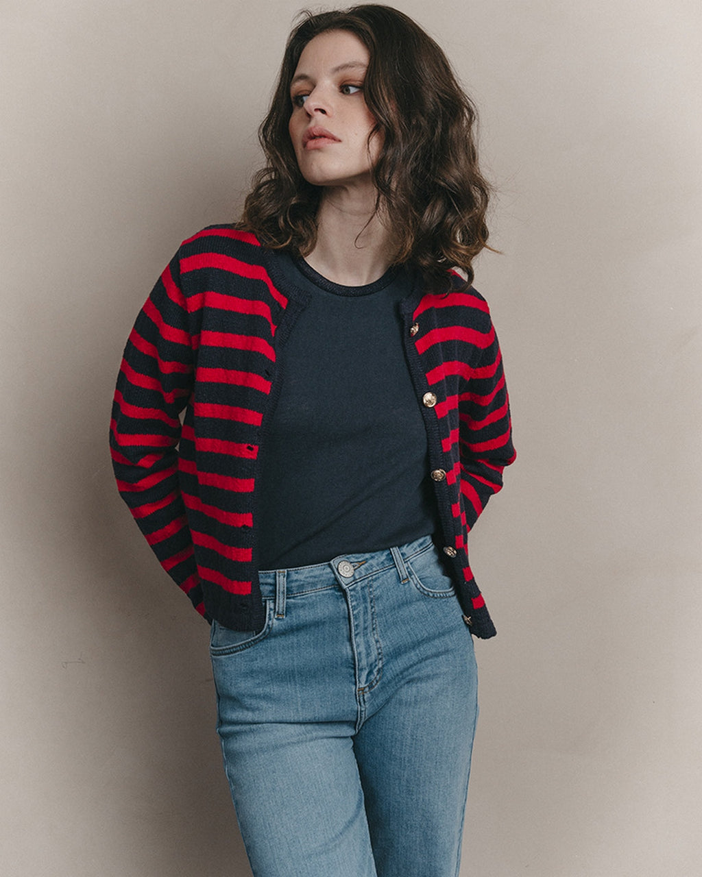 Cardigan Jockey - Marine