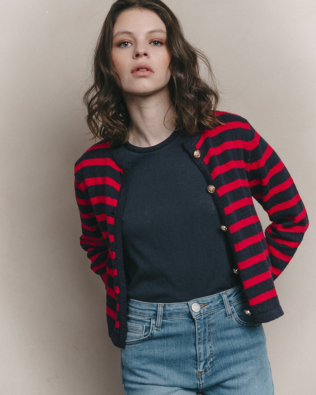 Cardigan Jockey - Marine