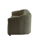 Joe - Canapé Droit 3 Places - Tissu Bouclette Vert